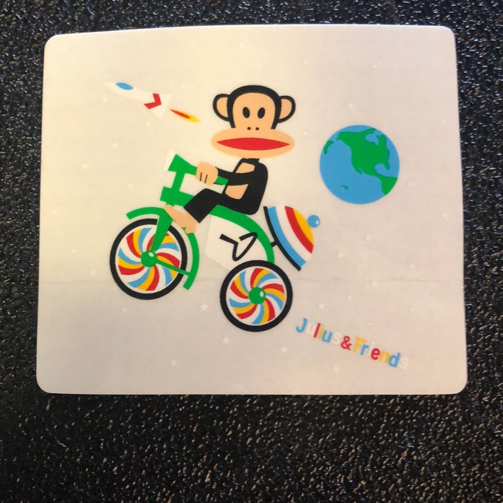 Vintage Paul Frank sticker (Rocket/Space)